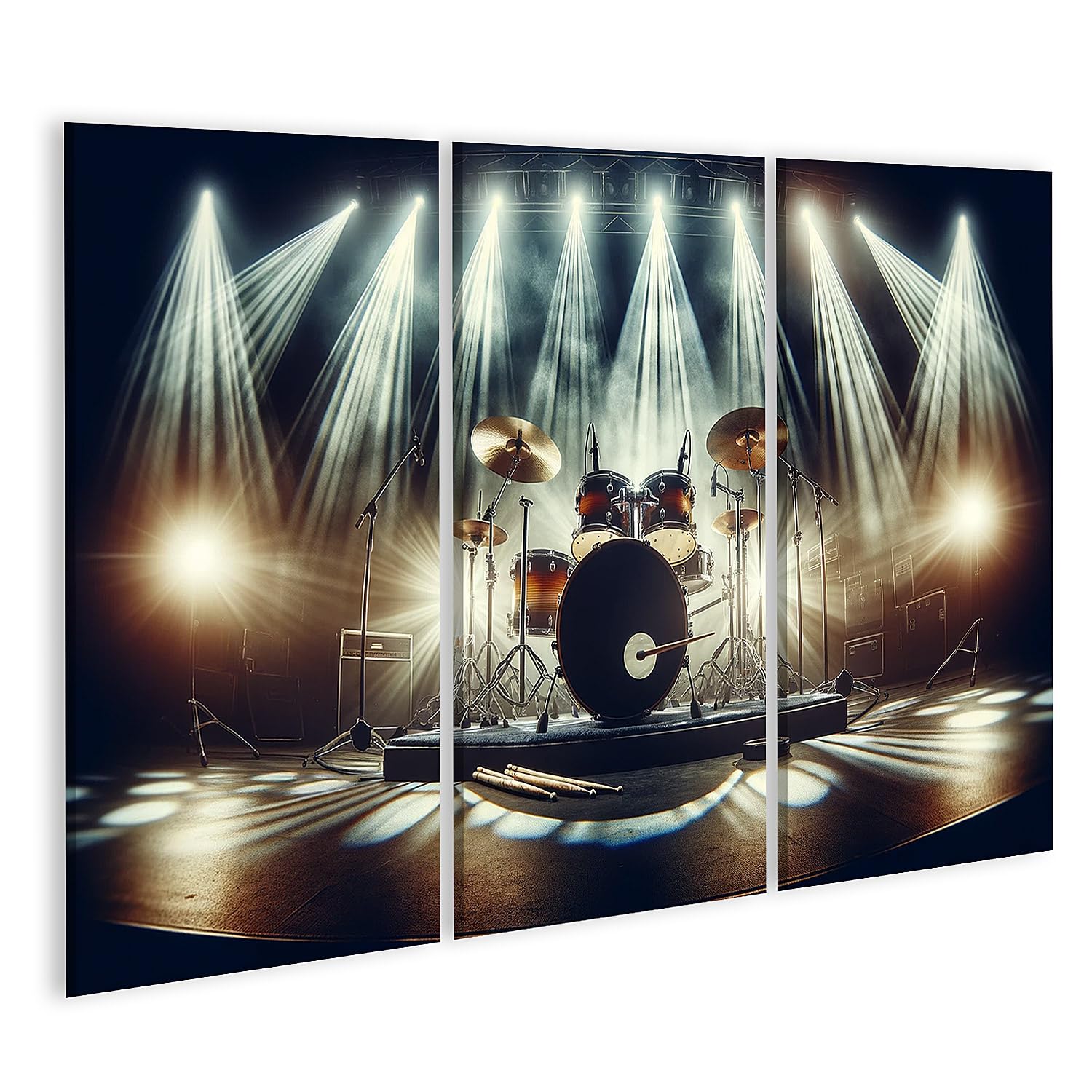 islandburner Prime Bild auf Leinwand Detailliertes Schlagzeug stimmungsvolle Beleuchtung Bilder Wandbilder Poster