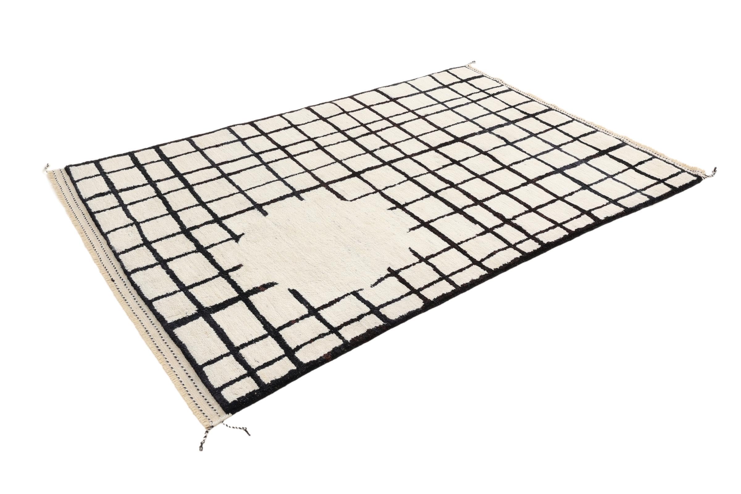 Berber Maroccan 159x240 Ręcznie tkane Nowoczesny Dywan orientalny Dywan designerski Dywan Wełna