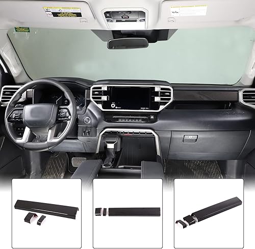 Miniatura 6 de Aunginsy Tiras de panel de control central compatibles con Toyota TundraSequoia 2022-2025 para consola central de automóvil, panel de moldeo,