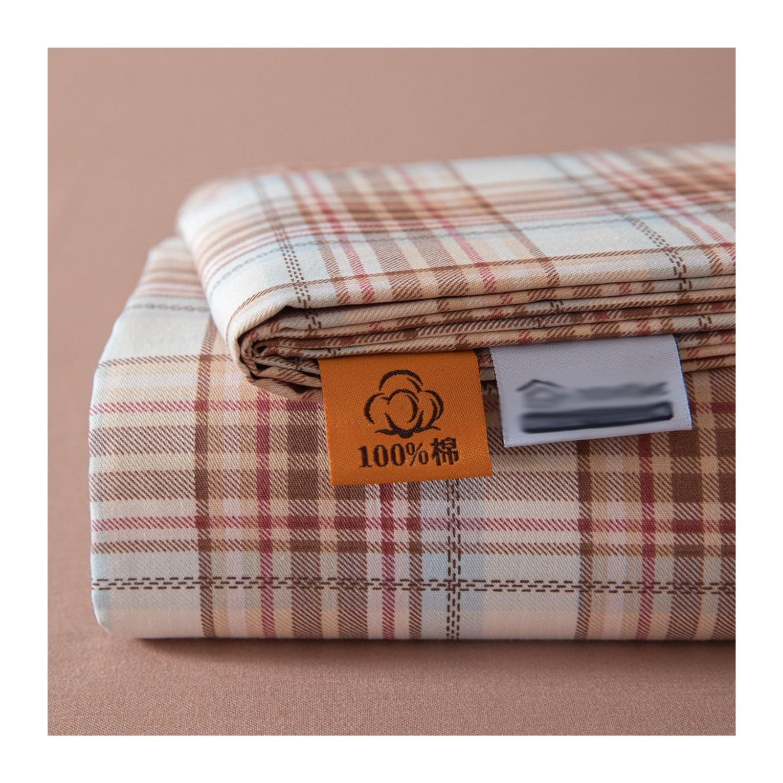 Drap plat anti transpiration en pur coton doux pour grand lit double