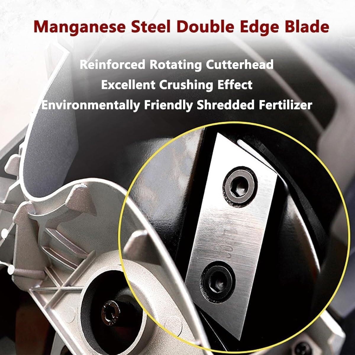 Electric Leaf Branch Shredder,2500W Electric Garden Shredder with 50L Collection Box,Rapid Wood Chipper Garden Cleaning Tool