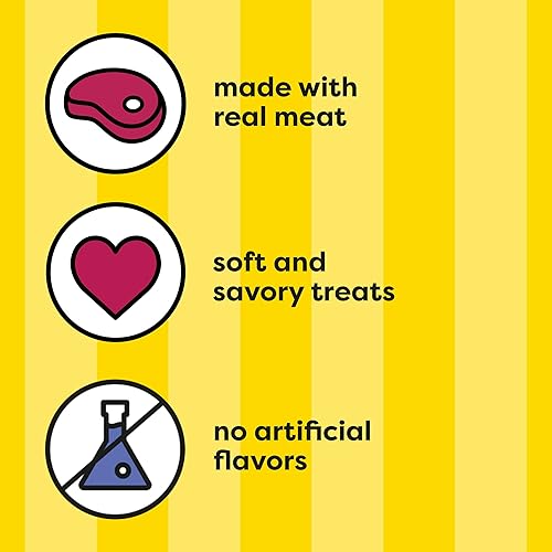 Vista 24 de Temptations Meaty MixUps - Golosinas para gatos con pollo y pavo, bolsa de 4.12 onzas