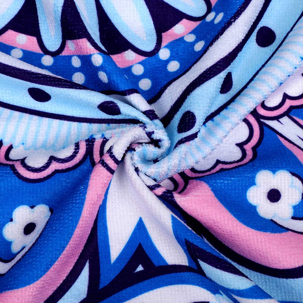 Burritos Wrap Blanket - Round Microfiber Beach Towel Fun Design For Adults & Kids - View #2