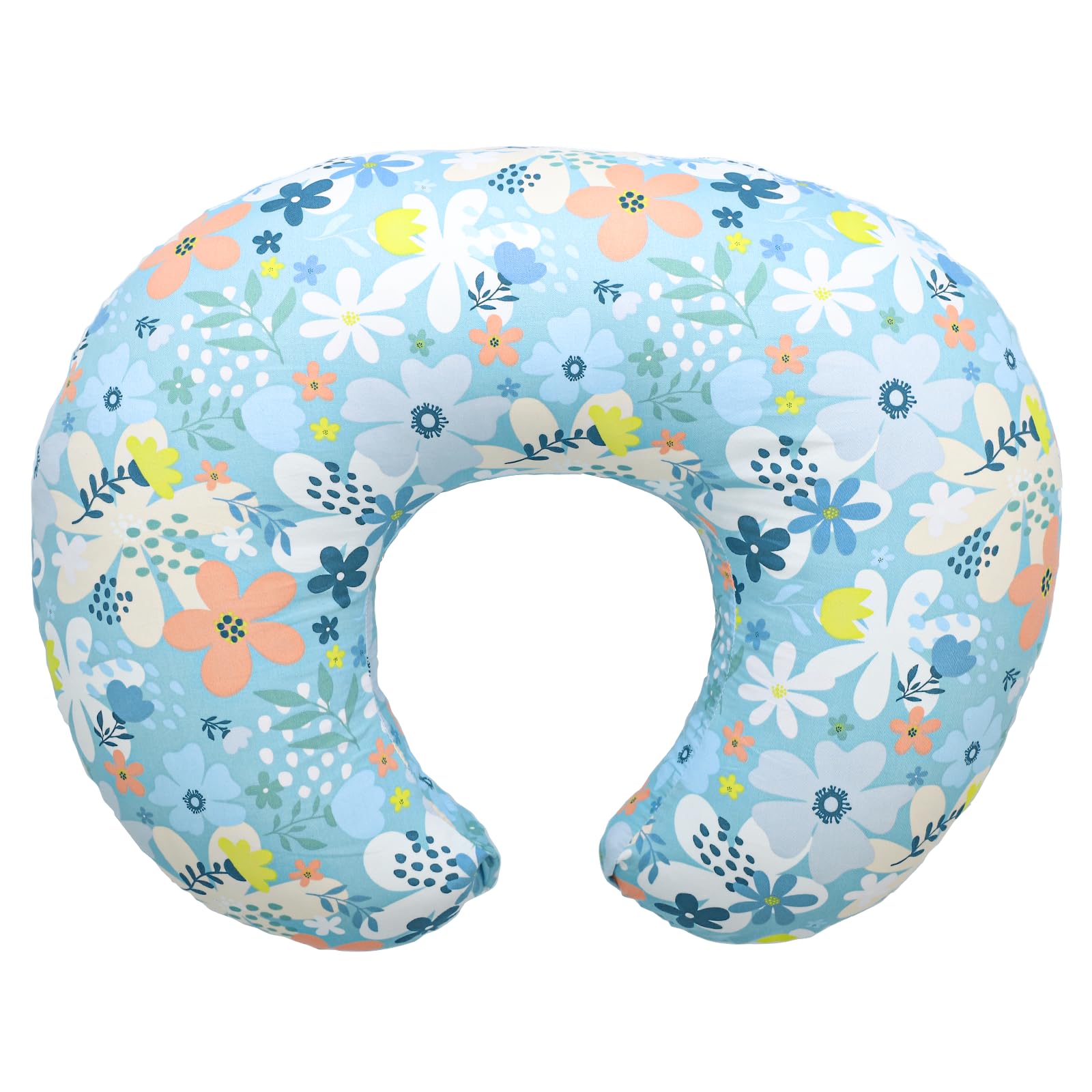 Nursing Pillow,Bottle and Breastfeeding Pillows,Donut Pillow with Removable Cotton Blend Cover,Machine Washable Breast Feeding Pillow(Flower-72)
