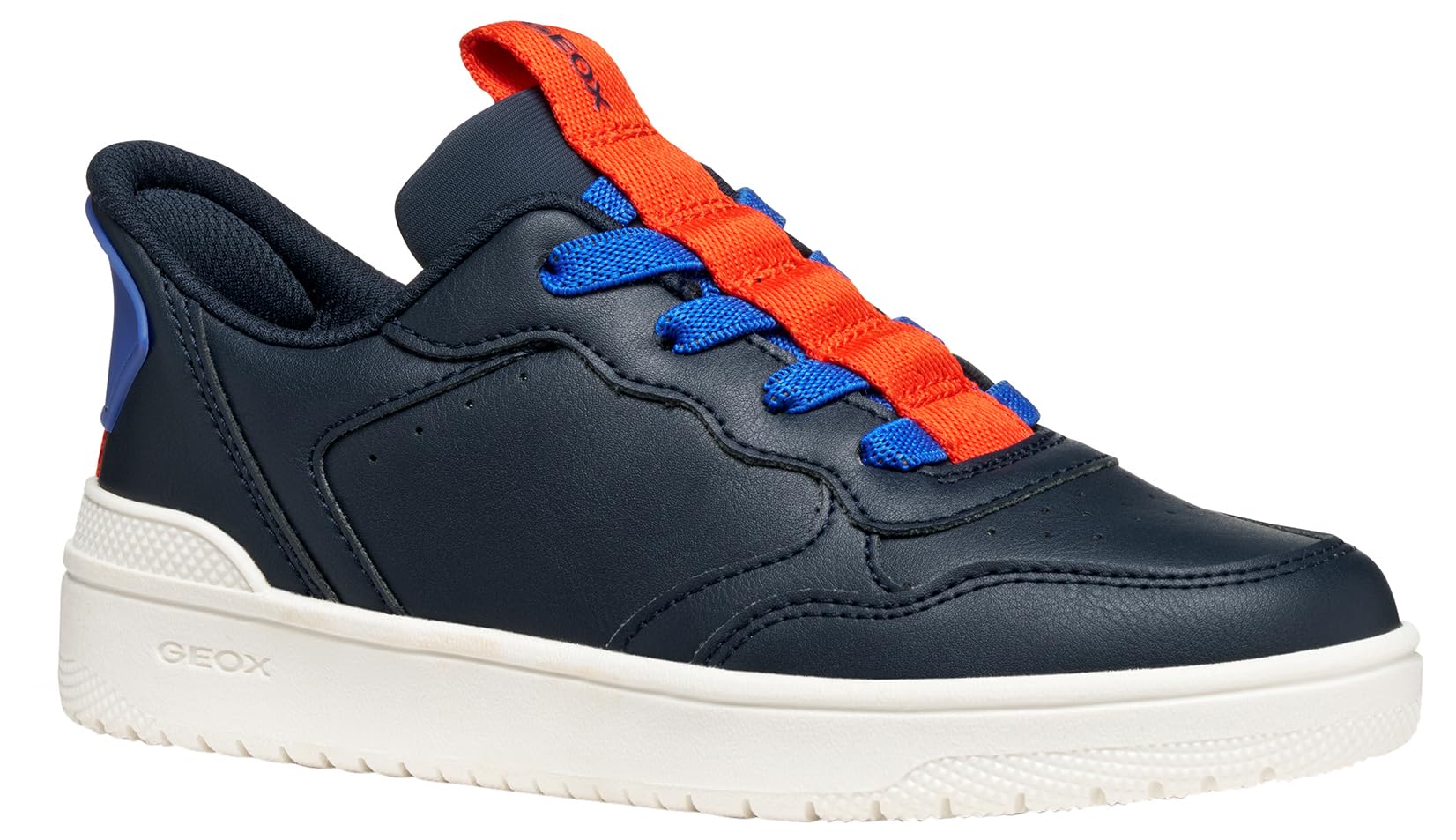 Geox J WASHIBA Fast in BO Sneaker, Navy/RED, 11 UK Child