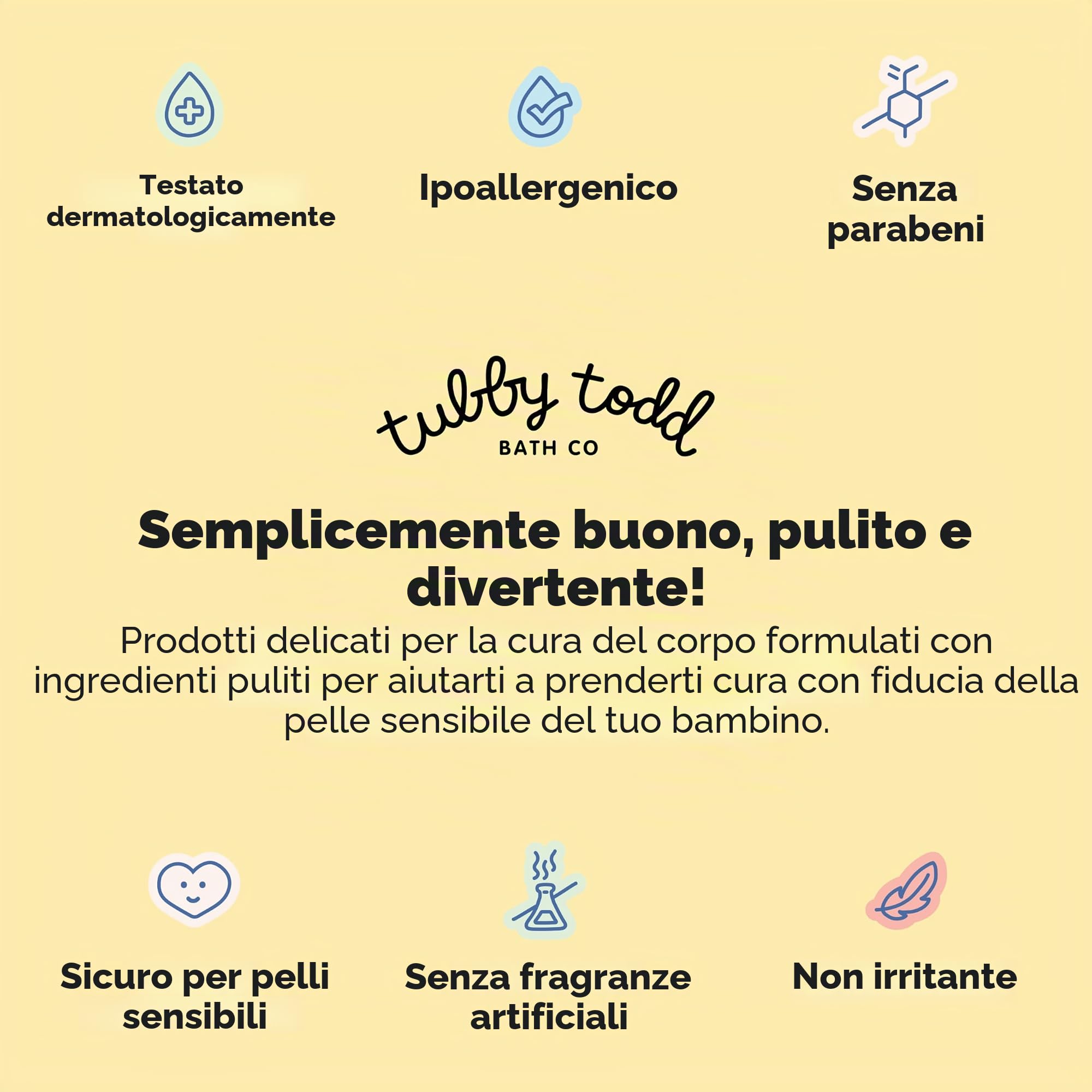 Tubby Todd Unguento All Over per bambini, crema multiuso per eczema per pelli sensibili, pelle secca, eruzioni cutanee, irritazioni, confezione da 2-226,8 g - senza profumo