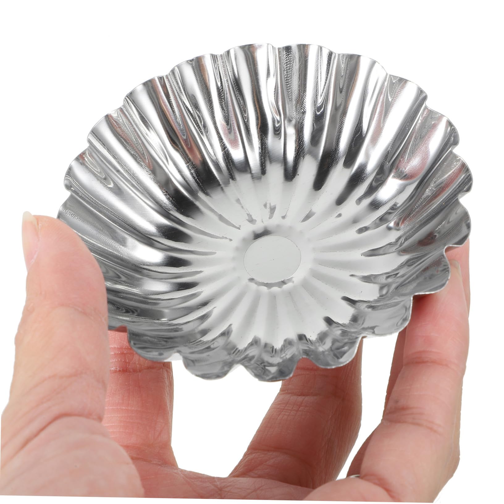 50 piezas Molde para Tartaletas de Huevo de Acero Inoxidable Moldes Creativos para Muffins y Pudín Antiadherentes Resistentes Altas Temperaturas para Repostería Casera