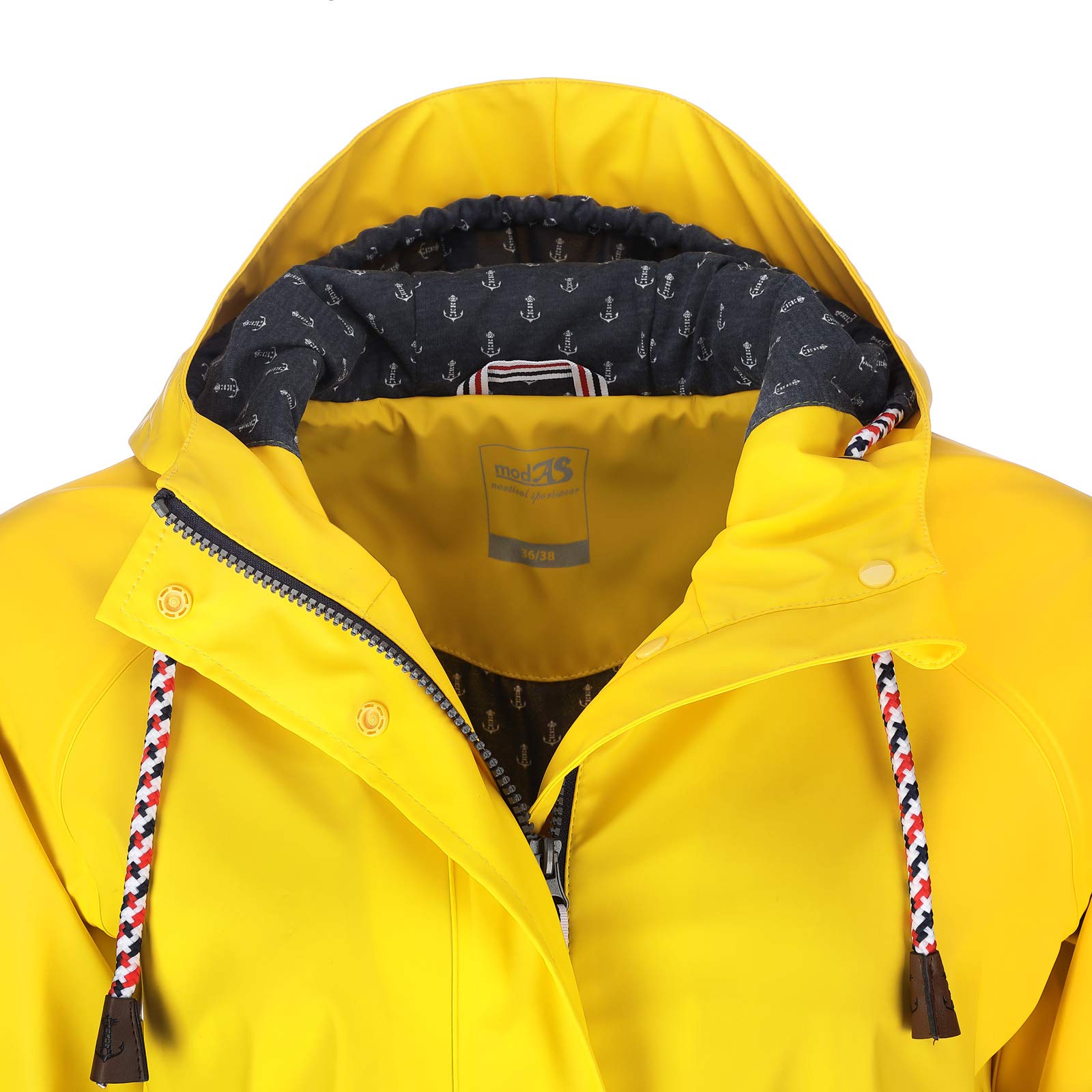 Friesennerz Damen Regenjacke 'Oh! Nass'is!' II mit Innenfutter - Regenmantel Outdoorjacke Regenparka wasserdicht modisch tailliert