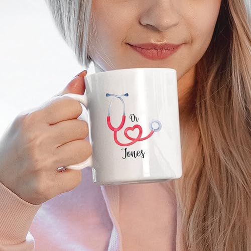 Miniatura 71 de Tazas personalizadas del mejor médico del mundo, tazas de café personalizadas con nombre, tazas de té personalizadas para médico, regalos de Taza
