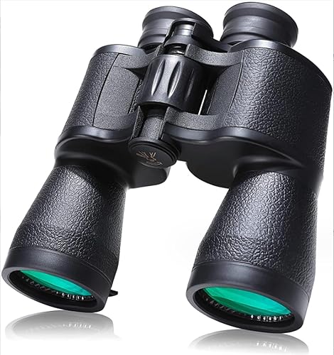 Prismáticos de 20 x 50 para adultos, prismáticos compactos HD de alta potencia con baja visión nocturna de 1.102 in, prismáticos de campo grandes