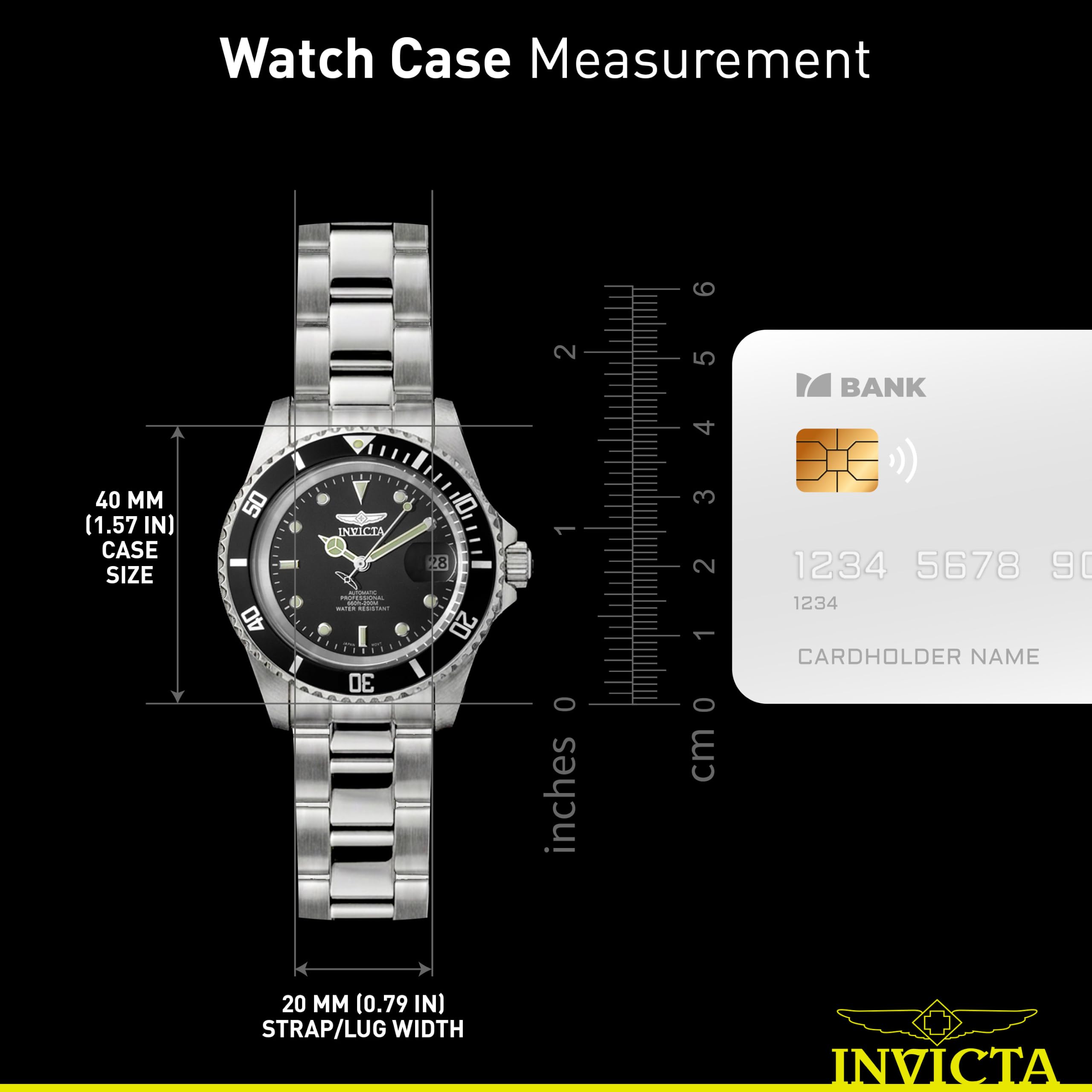 INVICTA Pro Diver Stainless Steel Men's Automatic Watch - 40mm