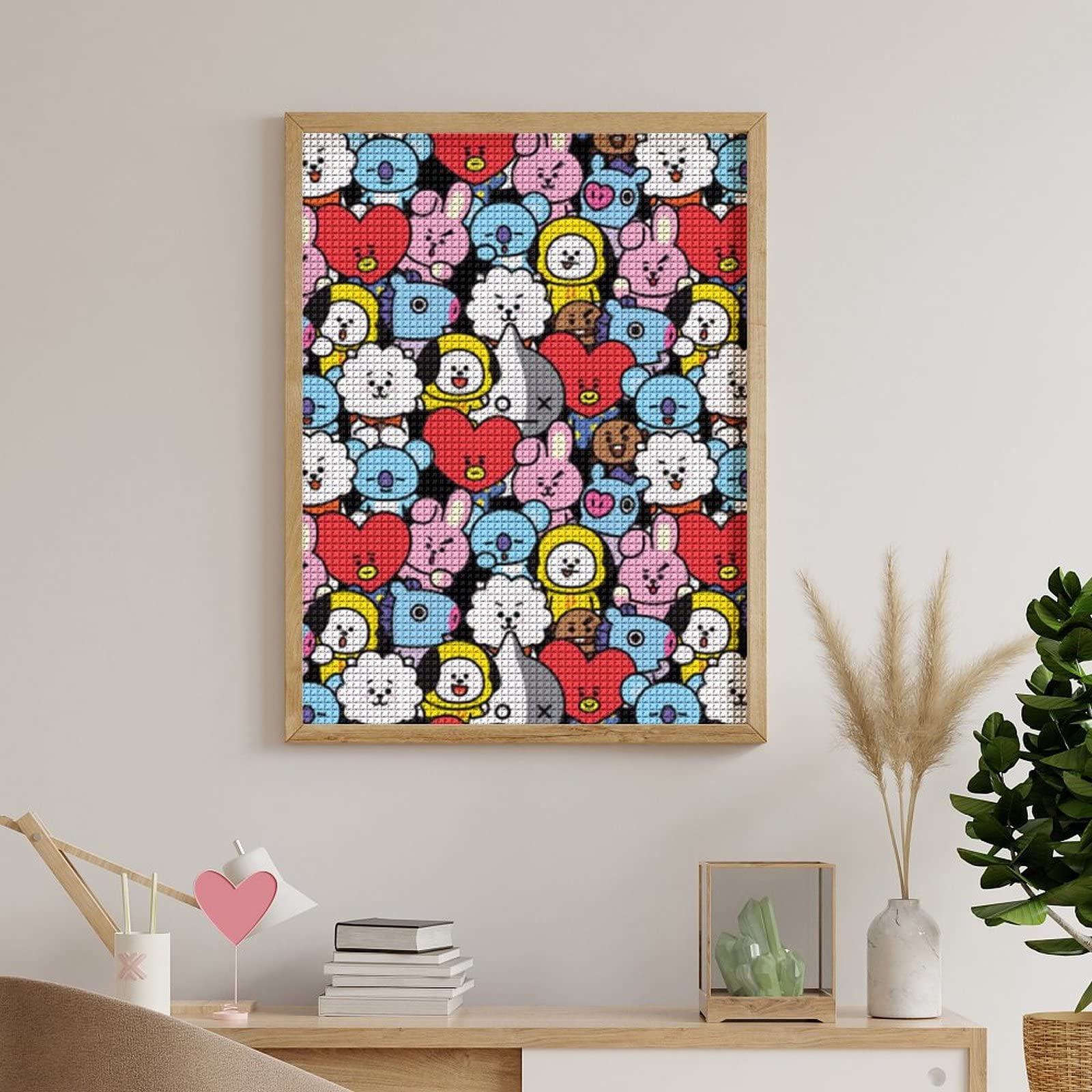 Amazon.co.jp: ダイヤモンドアート絵画 BT-21 刺繍塗装キット