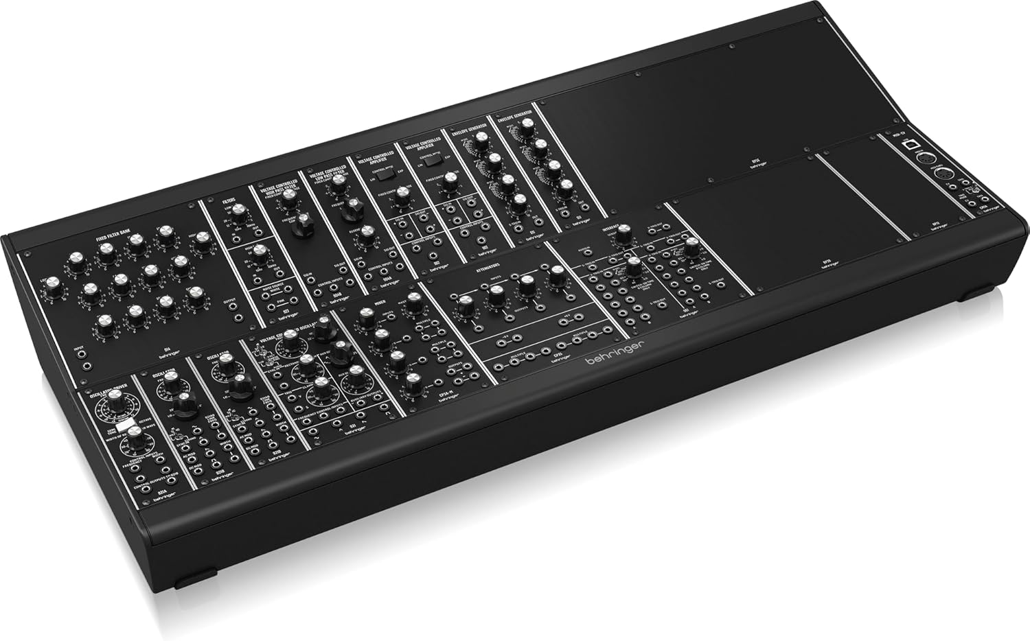 Behringer SYSTEM 15 Complete "System 15" Modular Synthesizer with 16 Modules, MIDI-to-CV Converter and EURORACK GO case