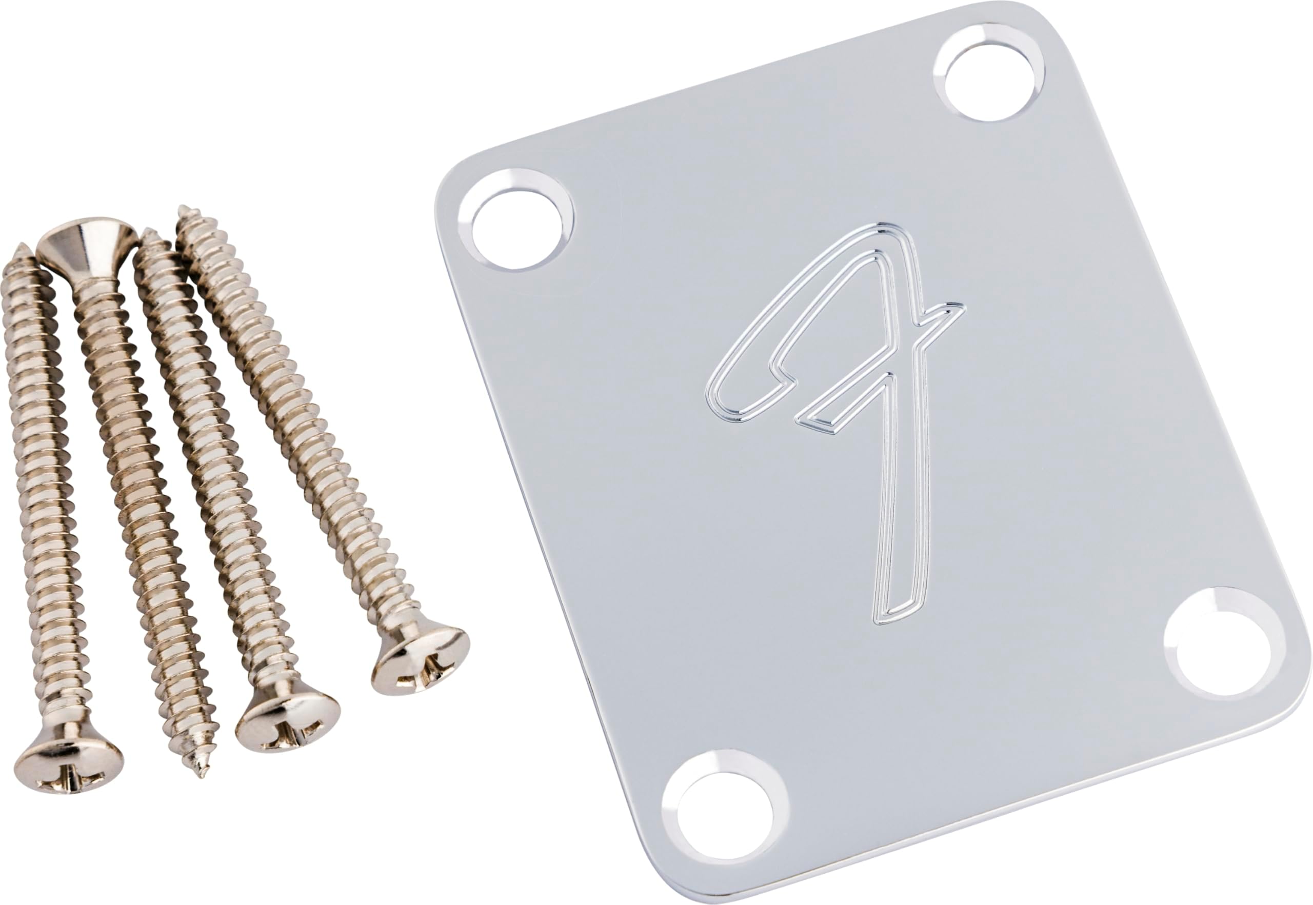 Fender F Neckplate Chrome