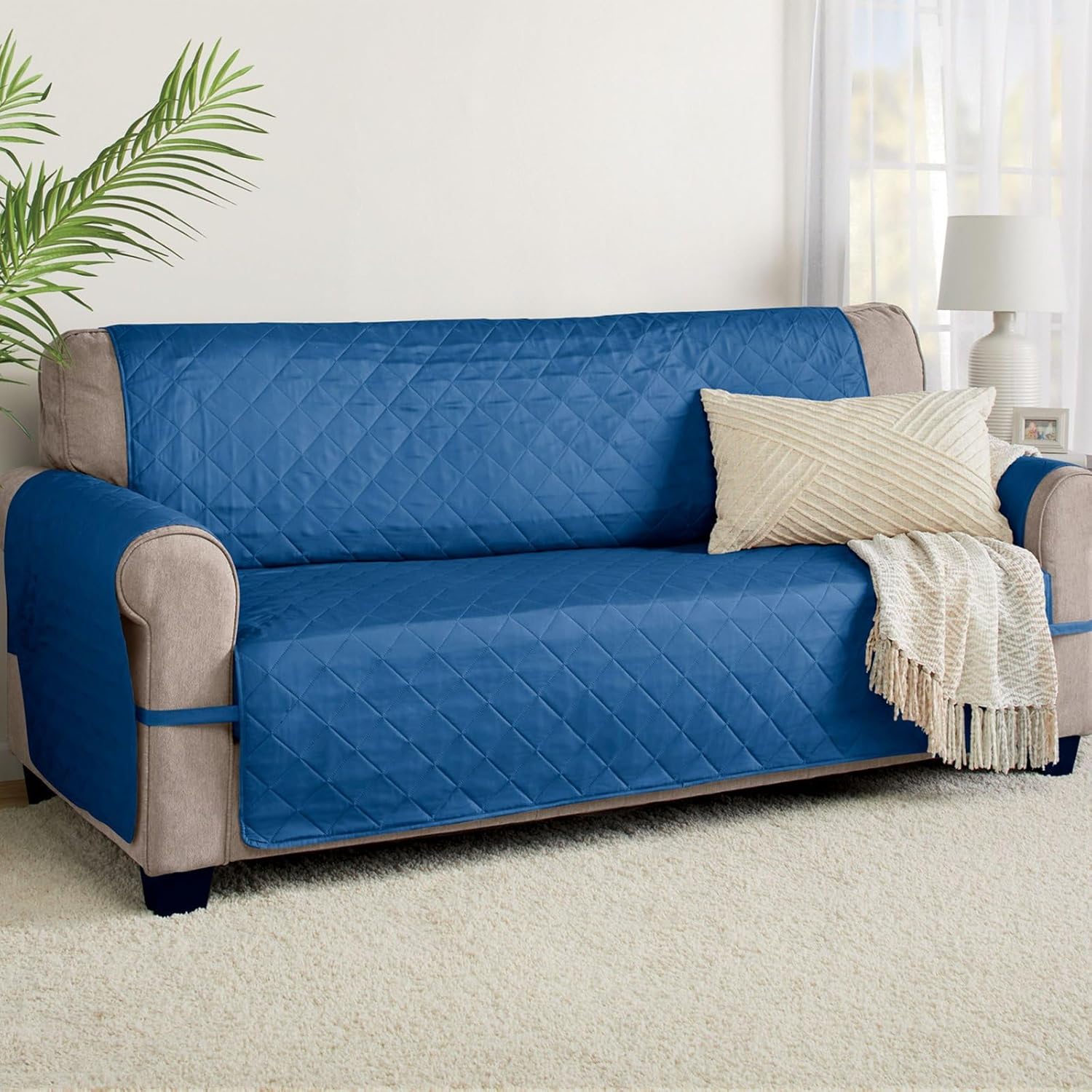 Stoneberry Home® Water Repellent Sofa Furniture Protector Polyester Grey