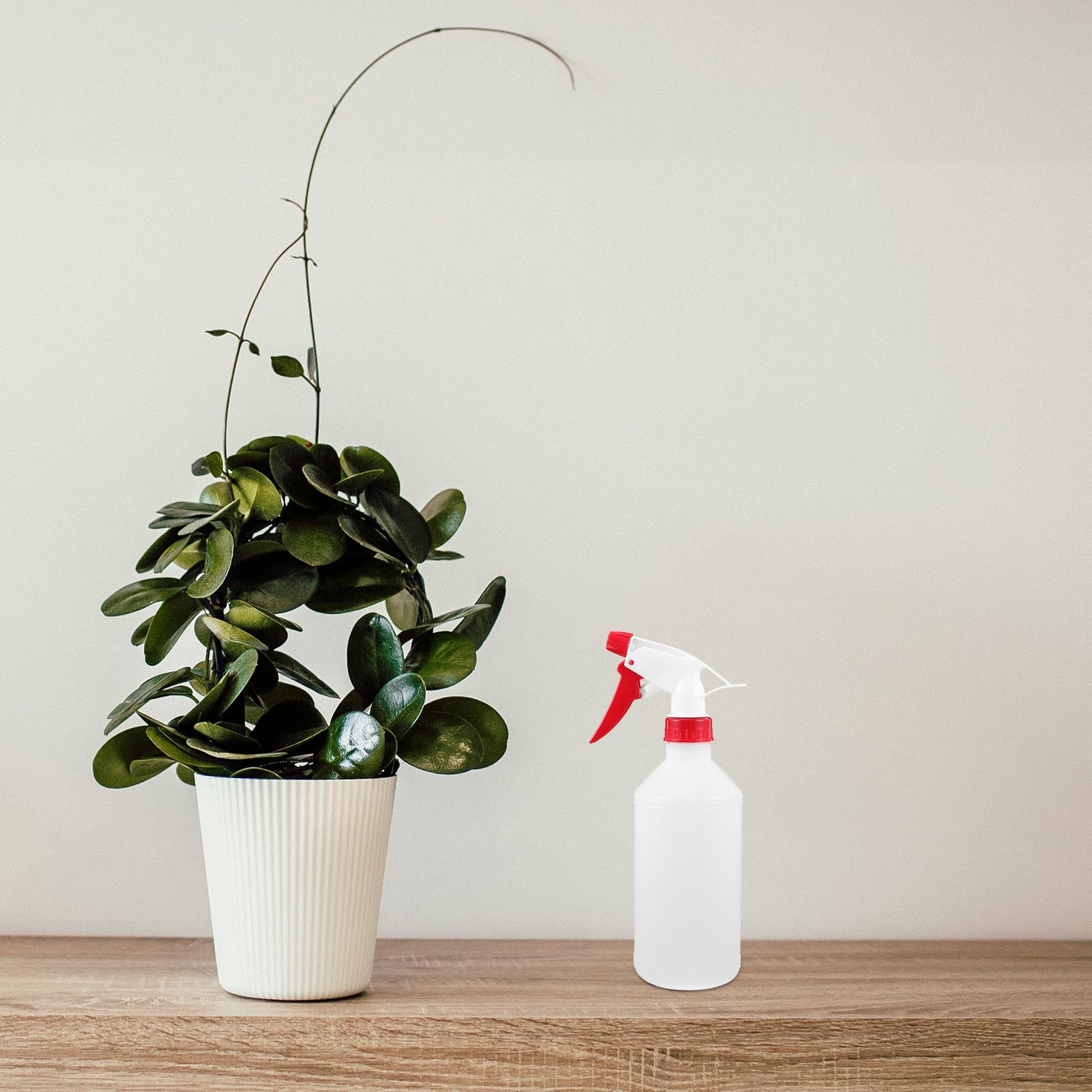 Veemoon Spray de Plástico Blanco Juego de 6 Botellas de 500ml Diseño de Cierre Hermético y Ligero Color Aleatorio para Plantas y Cabello en Camping y Viajes