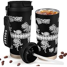 500ml stainless steel double drinking mouth double layer vacuum insulated coffee cup; Coffee Travel Mug; spill-proof coffee cup,Car travel cup,with handle