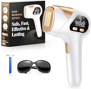 LYSMOSKI IPL Hair Removal Device, Laser Hair Removal for Women and Men, Painless Safe at-Home Hair Removal Device for Armpits Back Legs Arms Face Bikini Line