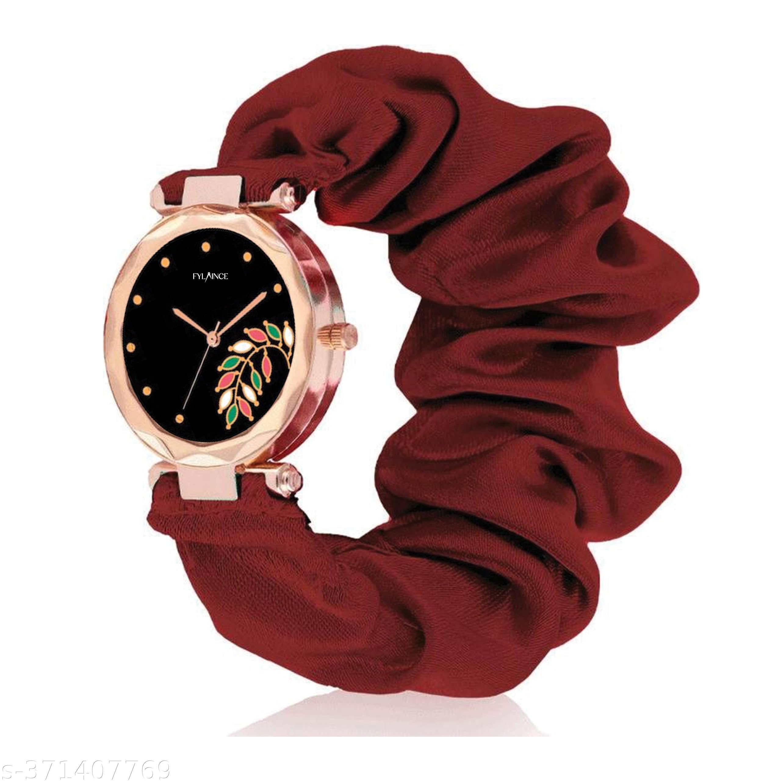 FYLAINCE™ Flower Scrunchie Wrist Watch for Girls & Womans (B0CQVQQDTR) Amazon Price History, Amazon Price Tracker