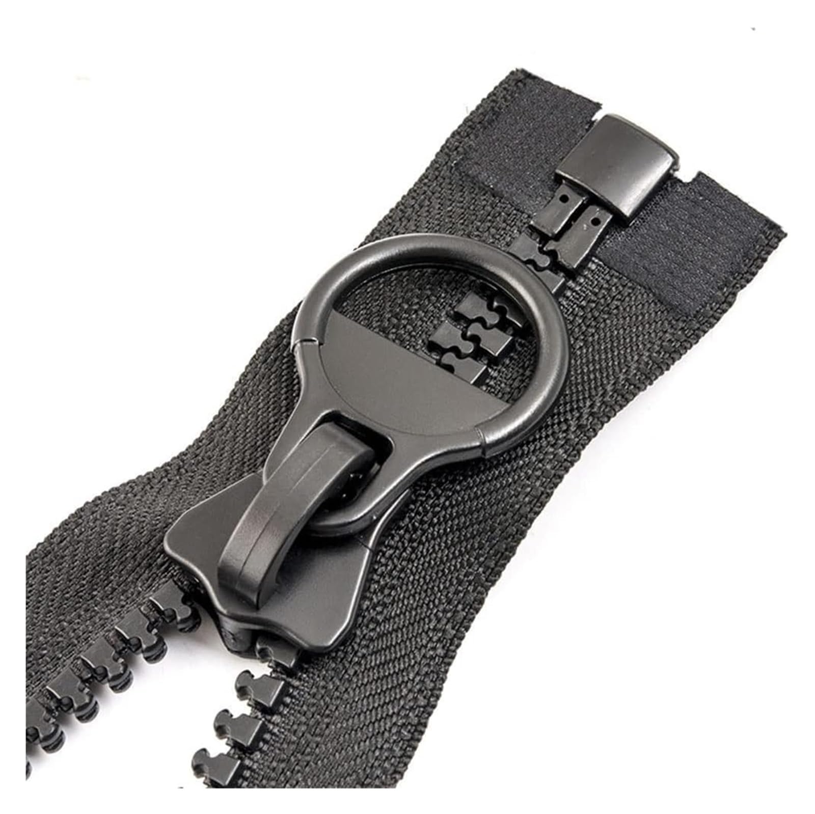 Cremalleras,Cremalleras de Costura, Cremallera de Resina 8#,Cremallera de plástico Resistente for Costura Artesanal, Bolsa de Sastre, Ropa(Black,300cm)