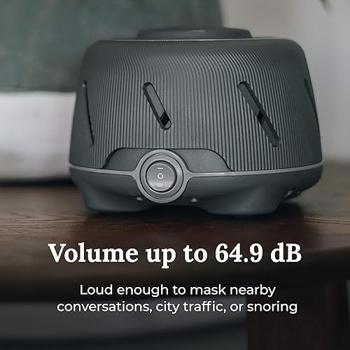 Miniatura 3 de Yogasleep Dohm (carbón) La máquina original de ruido blanco, sonido natural relajante de un ventilador real, cancelación de ruido para privacidad en