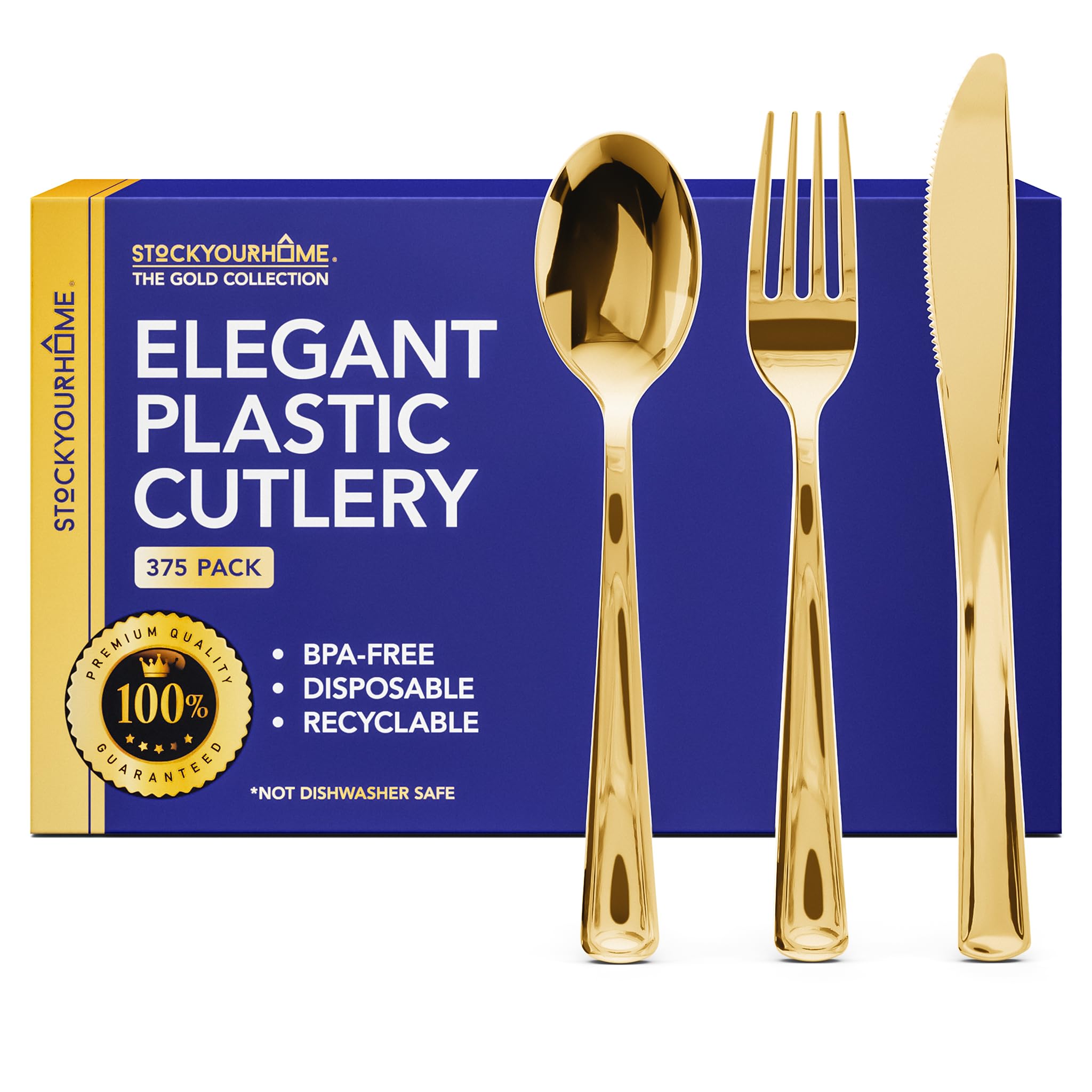 Stock Your Home Gold / 375 Count / Combo Pack Forks