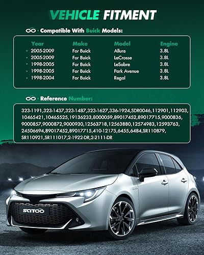 Miniatura 434 de SCITOO Arrancadores Nuevo Ajuste para Nissan Frontier Pickup Xterra 2002 2003 2004 3.3L 17859