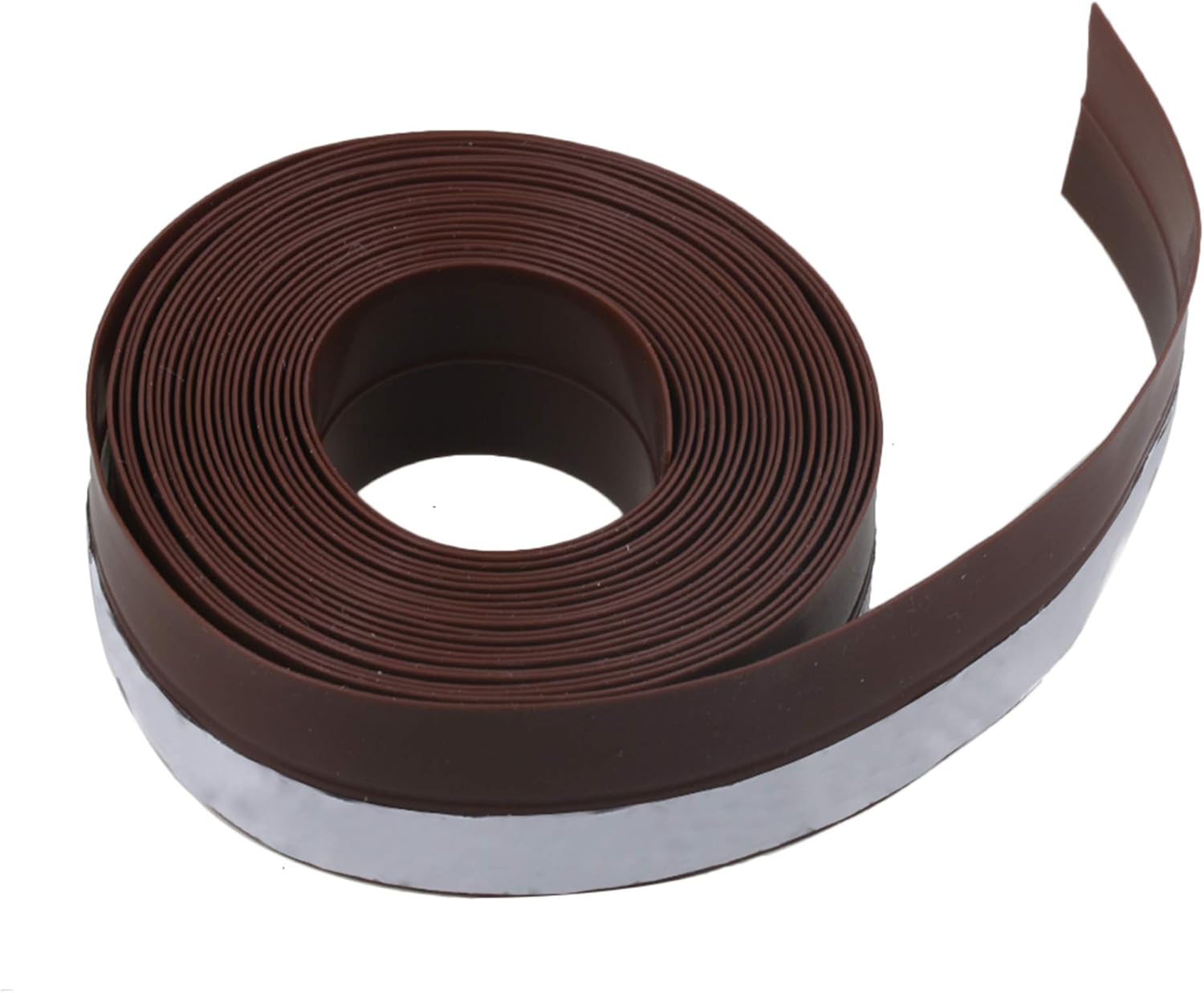 Door Seal Strip 16 Feet Length, Brown Weather Stripping for Doors and
