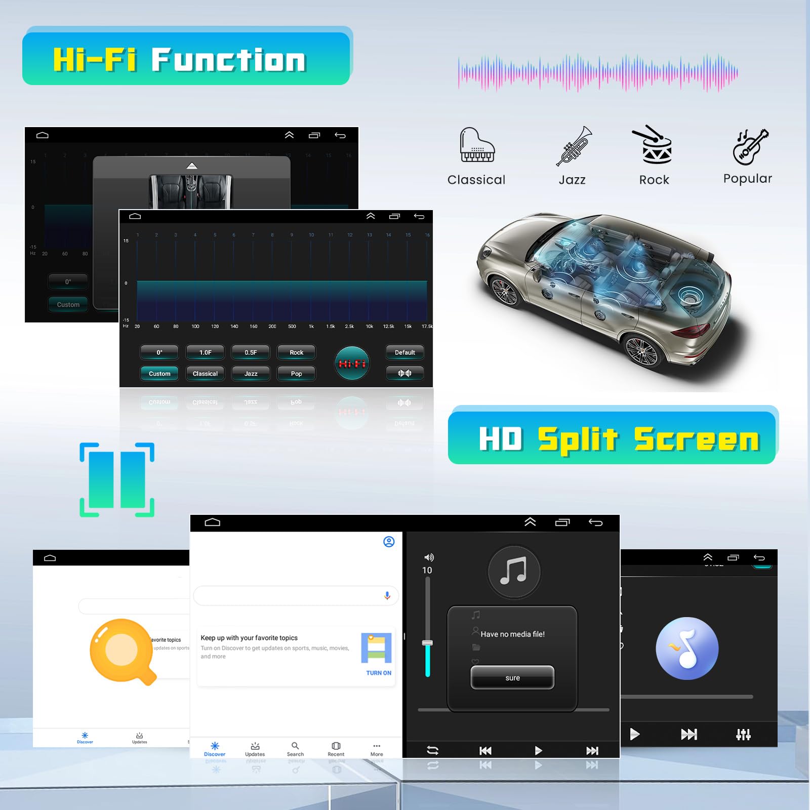 Inefala Hi-Fi 2+64G Android 13 Car Stereo Radio for Kia Soul 2014-2017, 9'' HD Touch Screen with Wireless Apple CarPlay Android Auto, AHD Backup Camera, Mirror Link, GPS, WiFi