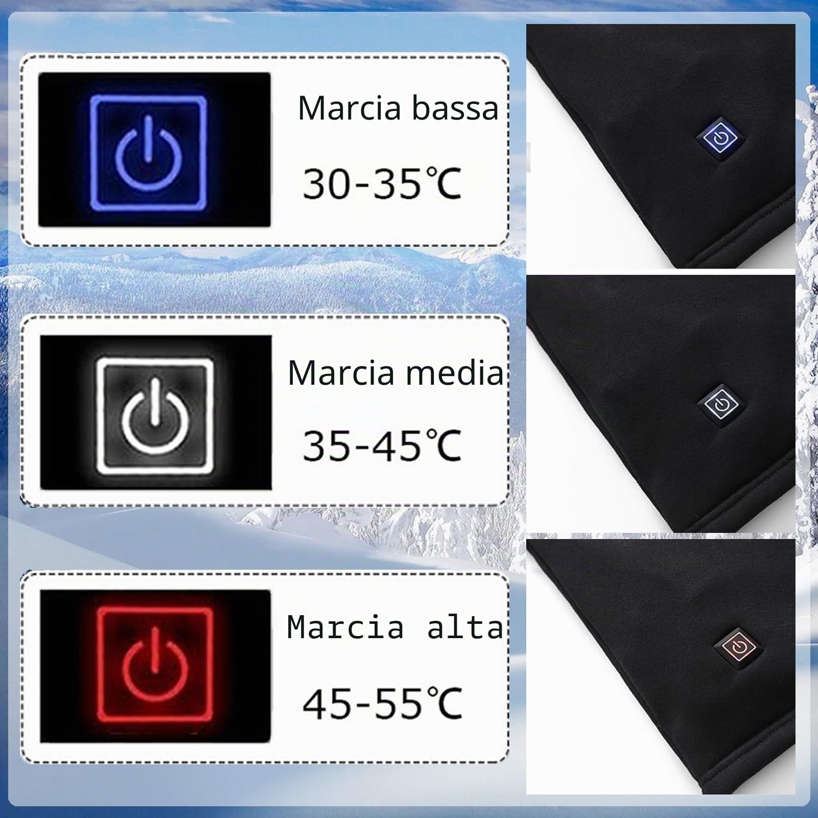 Pantaloni Riscaldati per Esterni con 3 modalità di Livello Biancheria Intima Termica Riscaldata Leggings Riscaldanti Elettrici A 12 Zone per Uomo E Donna