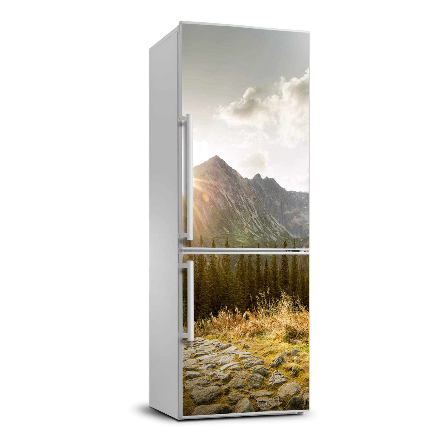Autocollant frigo pour masquer les rayures sticker adhésif 60x180cm Sunset Tatra