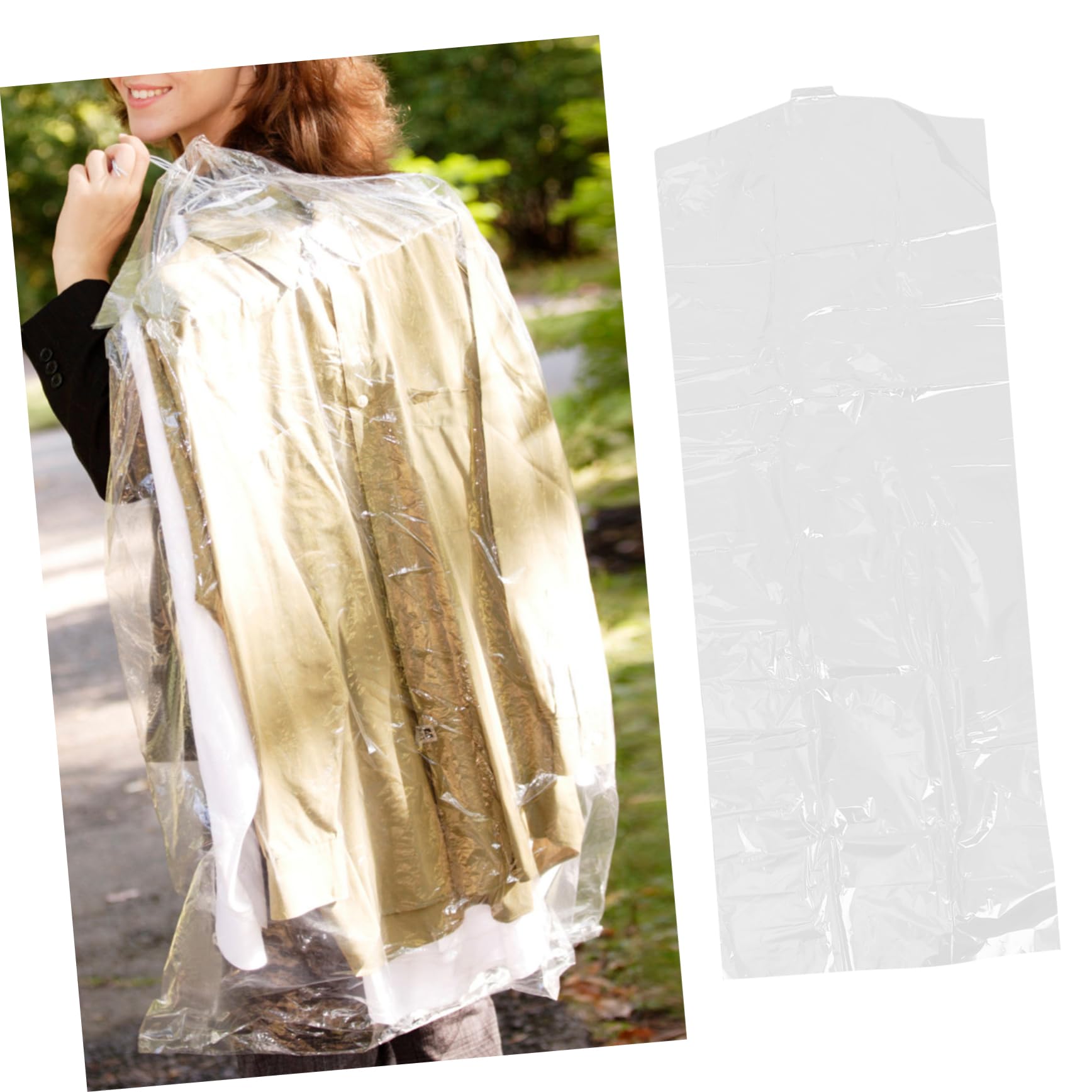 Cabilock 30piezas Funda Antipolvo para Ropa Transparente para Guardar Vestidos y Abrigos Accesorios para Organizar el Armario y Proteger Prendas de Limpieza Seco