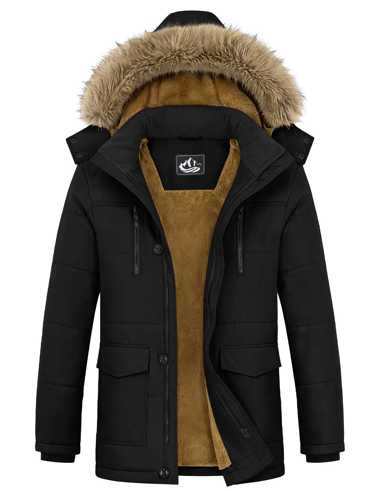 Lonya Giubbotto Invernale Uomo Parka Giacca in Pile