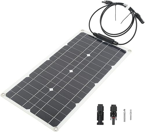 Miniatura 9 de Cargador de energía monocristalino de alta eficiencia, panel solar de 25 W y 12 V, cargador solar hermético de alta transmitancia, panel solar