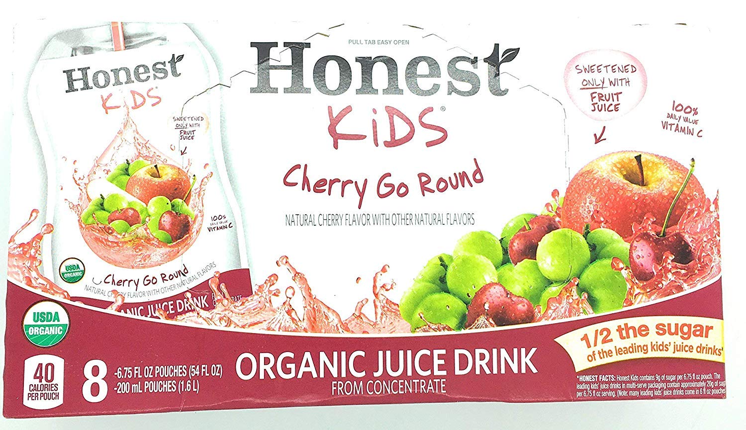 Honest Tea Juice Cherry Go Round 8pk Grocery & Gourmet Food