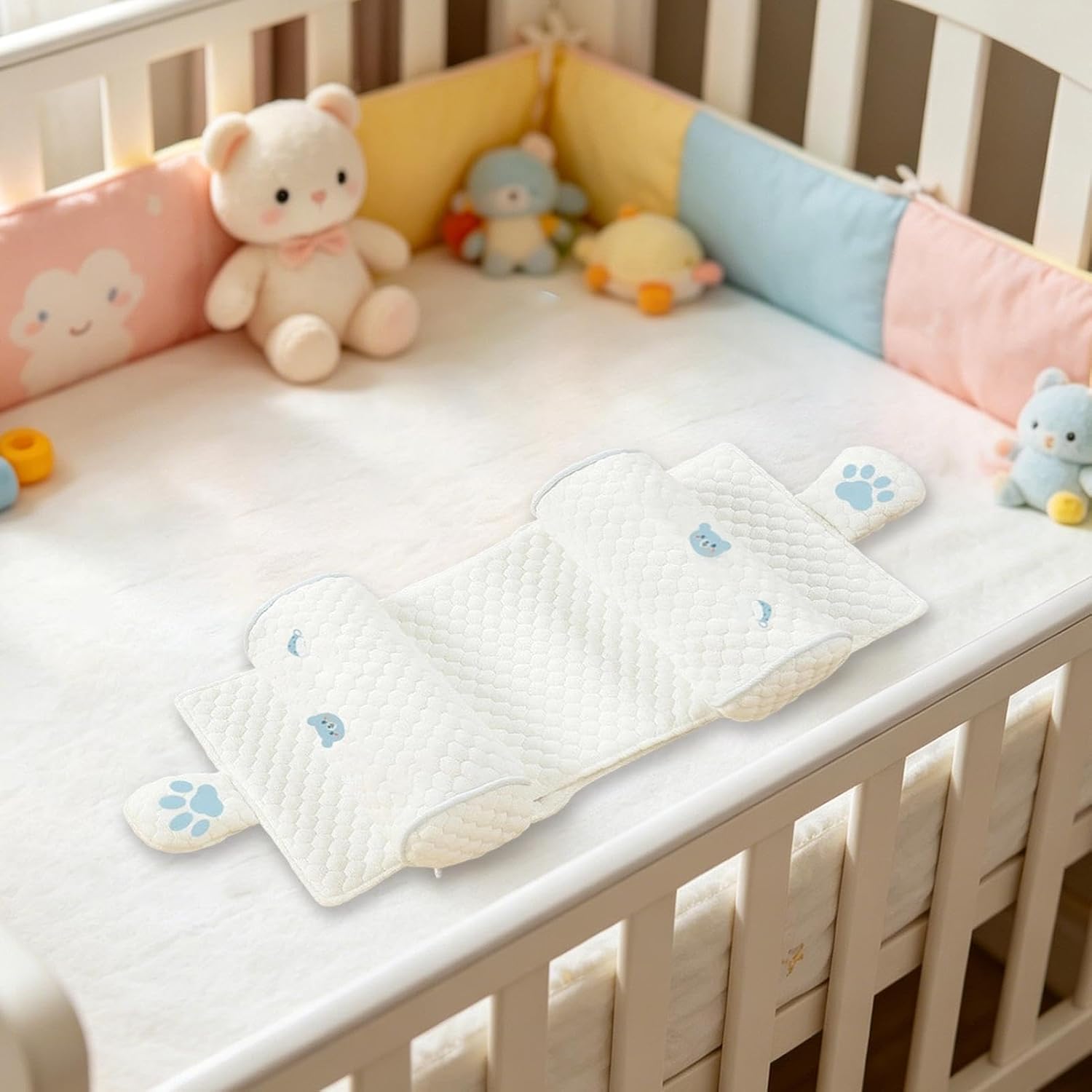 Kids Pillow Case - Soft Cotton Stroller Pillow Cover, Breathable Small Replacement Cushion Case, Travel Sleeping Protector, Gentle Fabric Bedding Accessory for Home Nursery Bedroom Outdoor