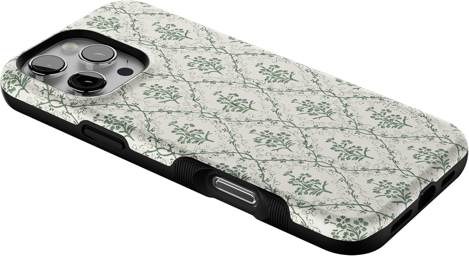 Casely iPhone 16 Pro Case | Sage Tapestry | Floral Vines | Bold Protective Design | Compatible with MagSafe - Image 7
