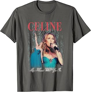 Official Celine Dion My Heart Will Go On T-Shirt
