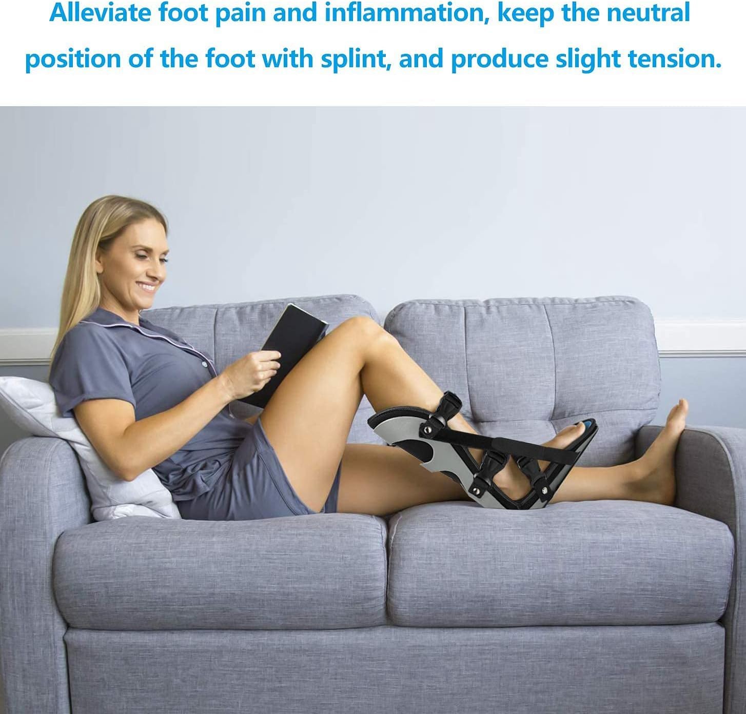 Fascite plantare Notte Stecca Piede Supporto Avvio Tendinite Brace per Fascia Tendine e Vitello Stretching Heel Bone