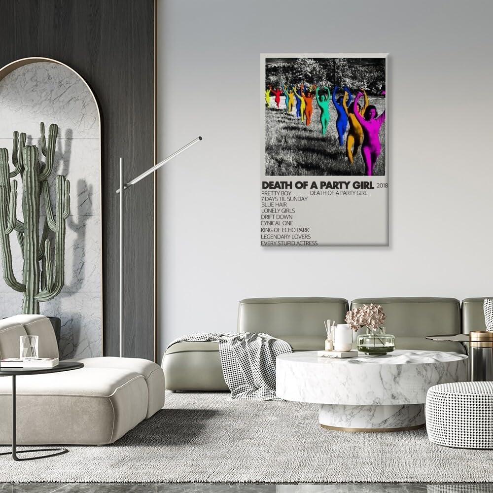 ANtruncate Who Really Cares Tv Girl Poster Music Album Poster Canvas Wall Art Room Aesthetic Modern Decor Painting Teenager Bedroom Living Room Dormitory Decor Vintage Wall Art24x36in Framed, style-9