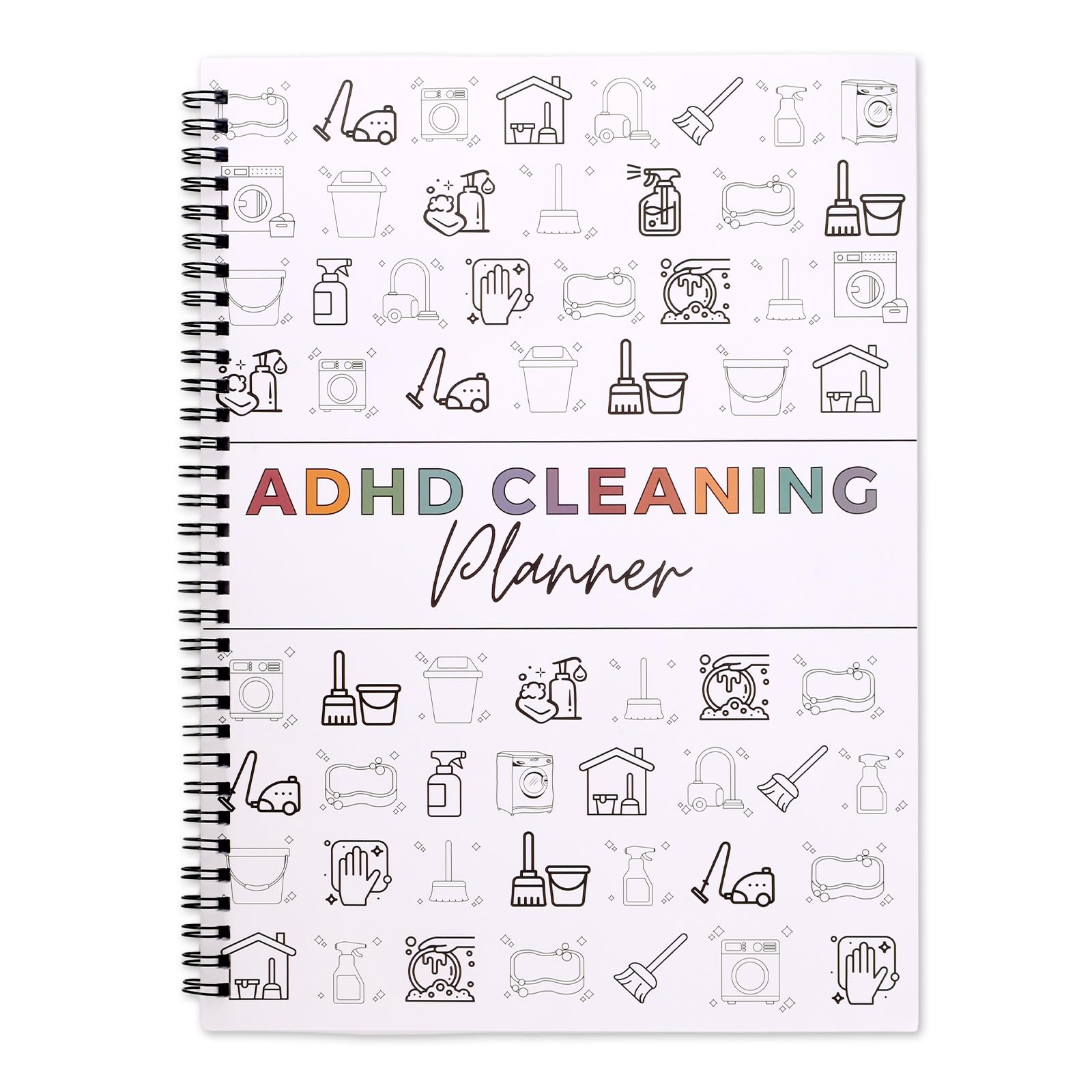 lasuroa ADHD Cleaning Plan Schedule, Daily Weekly Monthly Cleaning Schedule & Organizer ADHD Checklist DIY House Planner Notebook for Home Women Men