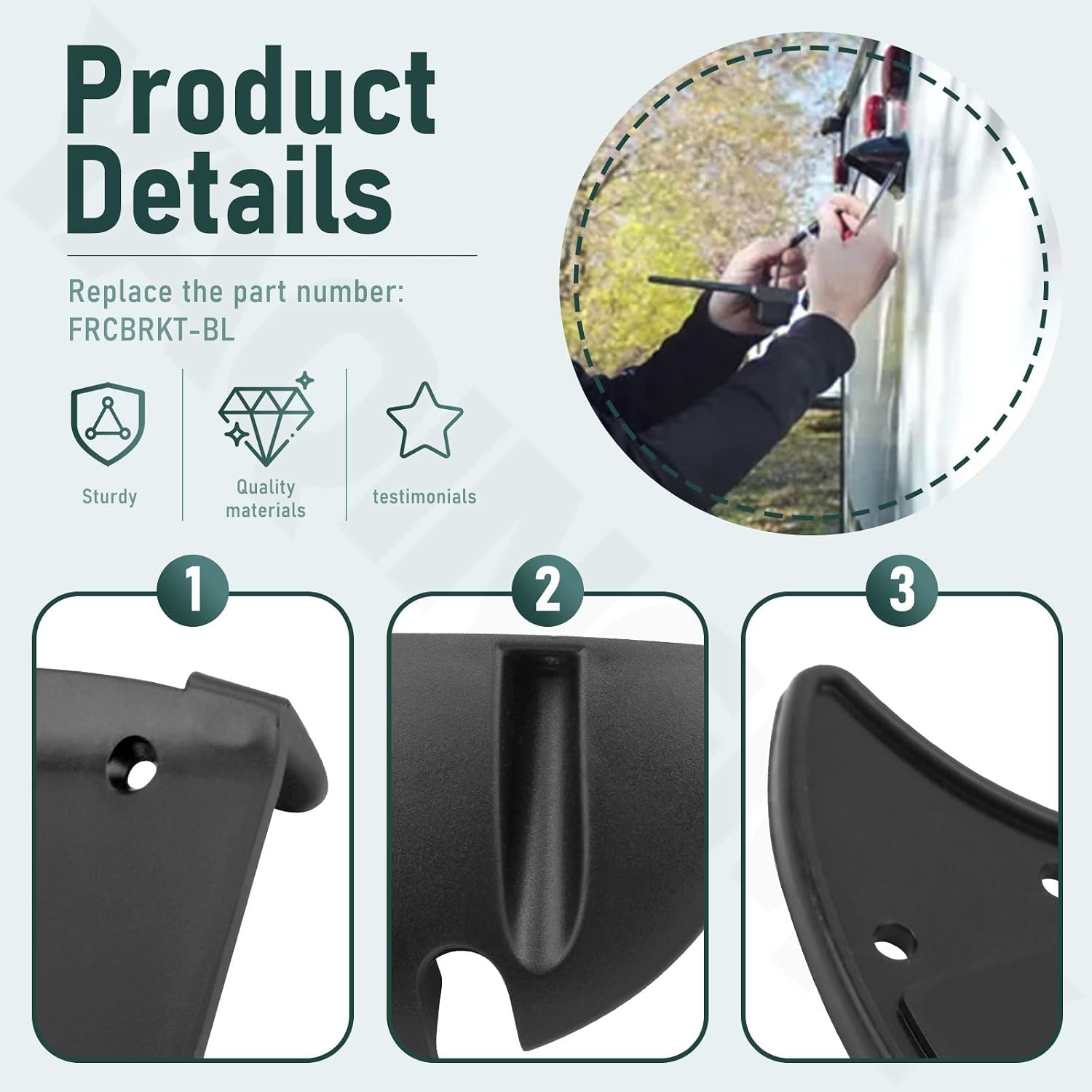 FRCBRKT-BL Mounting Bracket for Furr-ion Backup Camera/RV Camera image 3