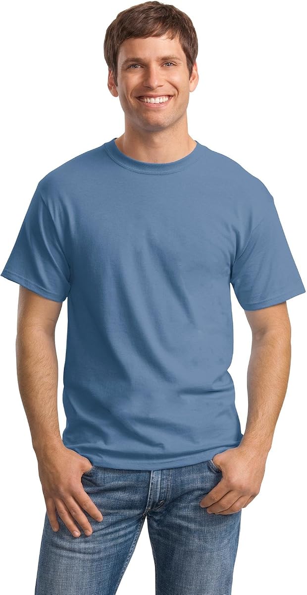 Hanes Men's TAGLESS ComfortSoft Crewneck T 4P_Denim Blue_M