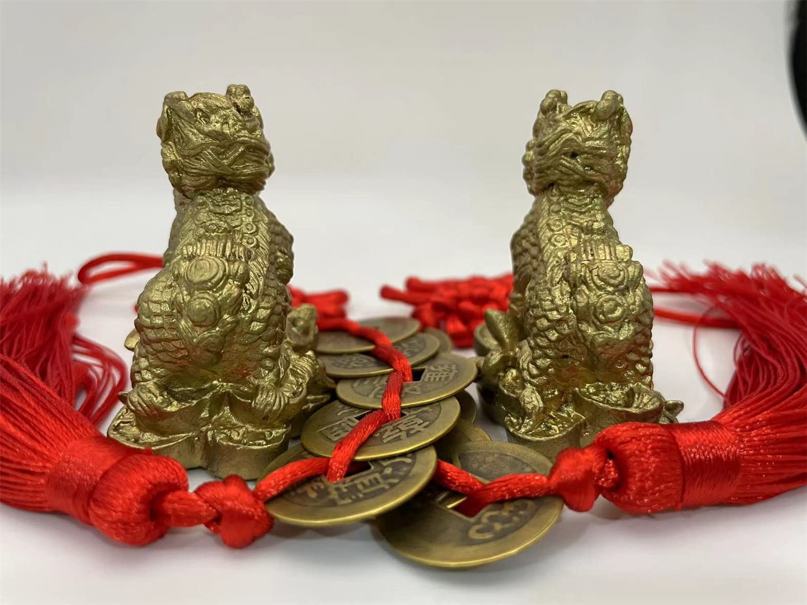 開運 麒麟 ブロンズ製（真鍮製）ペア（雄 雌） 【公式通販】