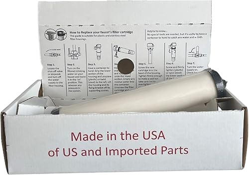 Miniatura 4 de Rohl® FRX02 HRF-1000 FR9455 Filtro de agua de repuesto compatible con Perrin & Rowe® (paquete doble) para adaptarse a U.1812 y U.1812-2