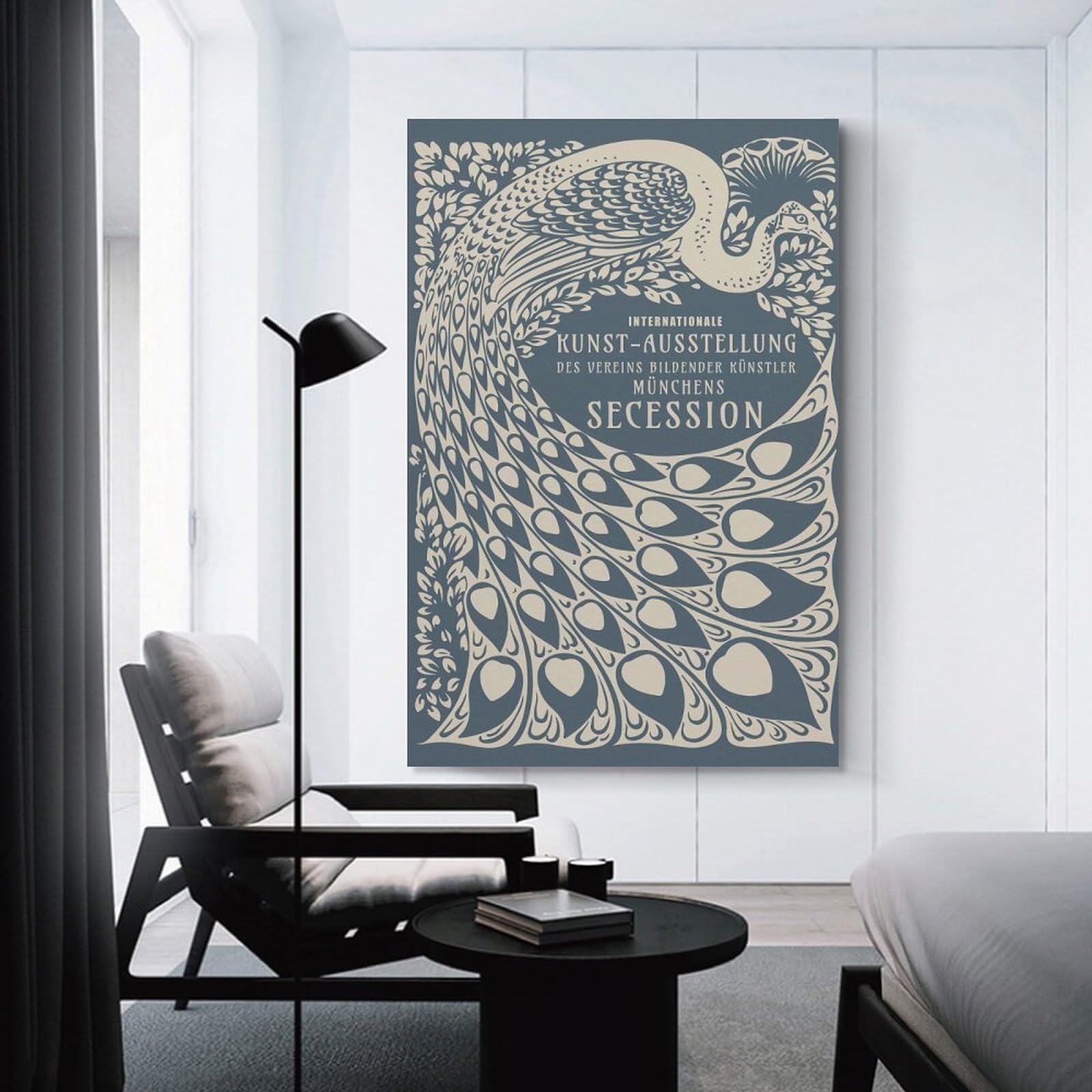 Junmoney Unframe-Style-19-1 Canvas Wall Picture Secession, Kunst Ausstellung, 20X30inch(50X75cm), For Sofa Walls, Lounge Or Home Corners, Canvas Styling For A Polished Room Look