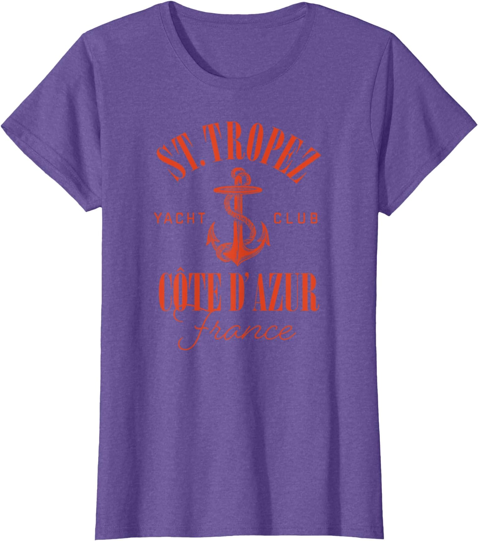 St Tropez Yacht Club Côte d'Azur France Vacation Destination T-Shirt