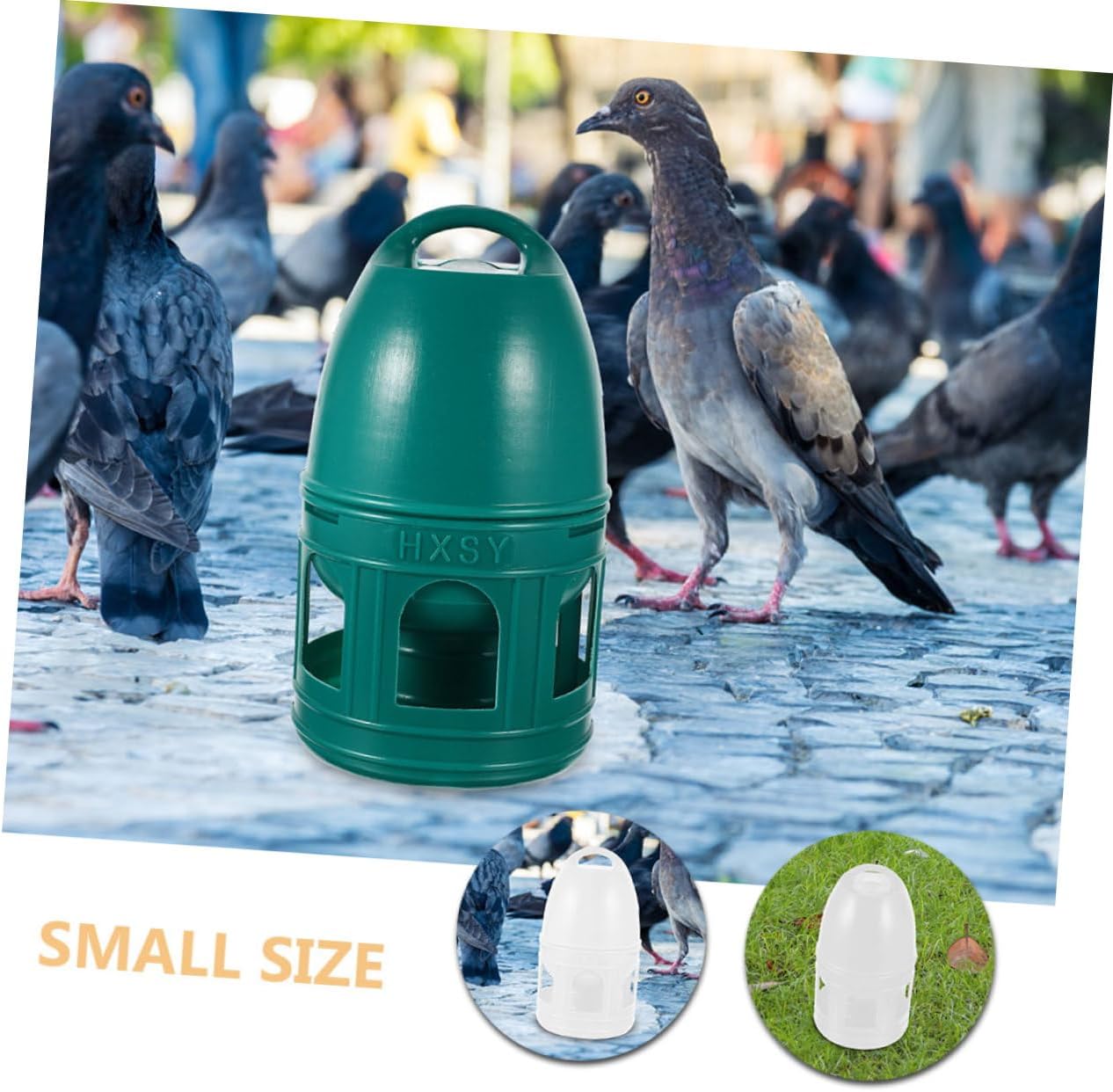 COLLBATH 2Pcs Pigeon Water Dispenser Bird Water Feeder for Cage Automatic Bird Watering Tool Plastic Design for PET