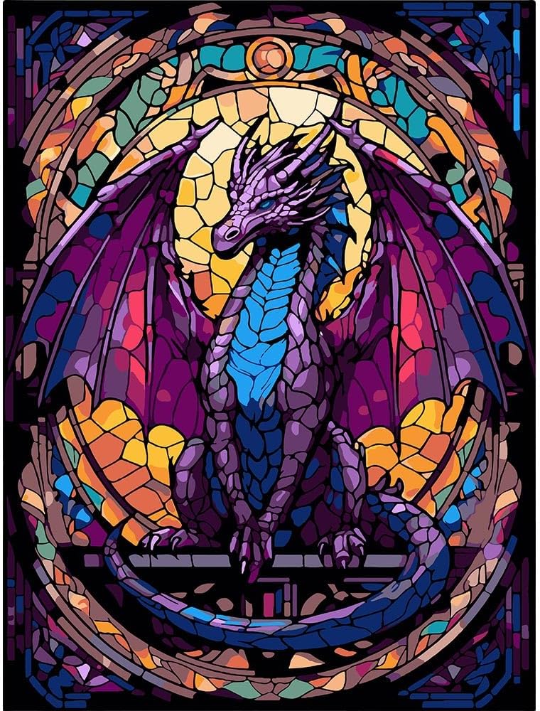 MXCFZX Paint by Numbers for Adults Advanced Dragon, Adult