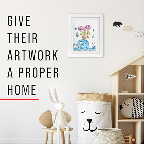 Miniatura 6 de Maplefield Marco de exhibición y almacenamiento de obras de arte para niños, apertura frontal, intercambiable, fácil de cambiar